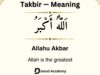 Takbir meaning in English, Arabic and usage in Islam Takbir meaning in English