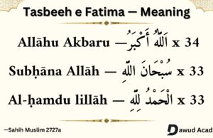 What is Tasbeeh Fatima and how to recite it? (With Meaning & benefits) Tasbeeh e Fatima